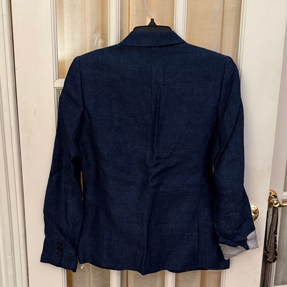 Massimo Dutti Navy Linen Blazer - 38 (Size 6) - Picture 5 of 10